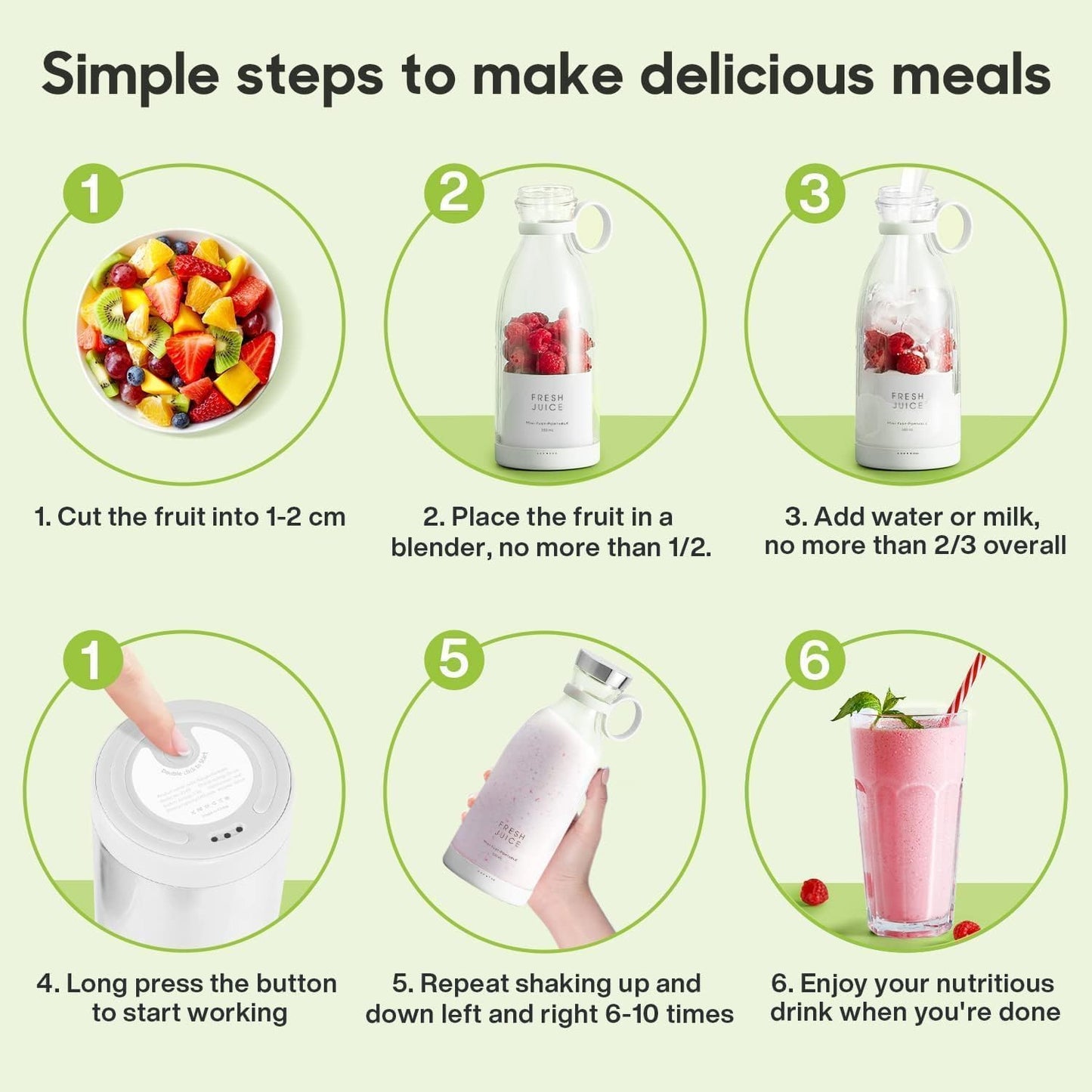 Travel Portable Mini Juice Blender